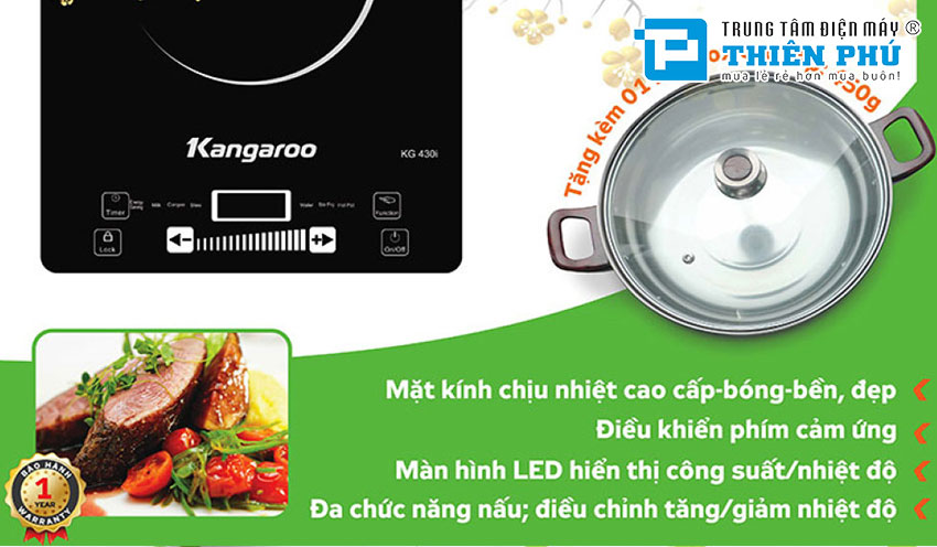 Bếp Từ Đơn Kangaroo KG430i 2100W