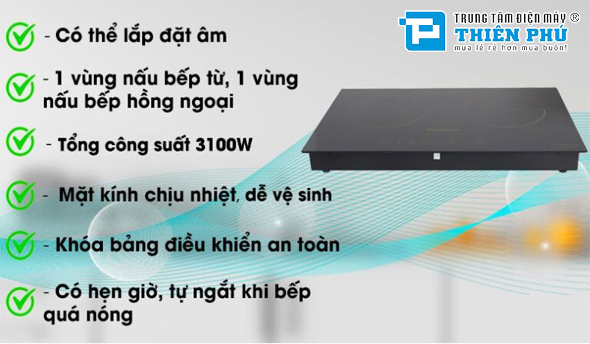 Bếp Đôi Hồng Ngoại Kangaroo KG495i