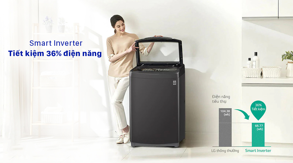 máy giặt LG inverter T2555VSAB 15,5kg