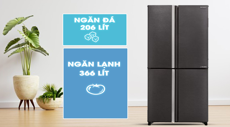 So sánh tủ lạnh Samsung RF48A4010M9/SV và Sharp SJ-FX640V-SL
