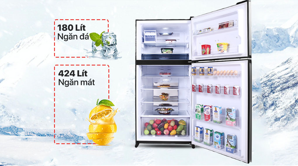 Lựa chọn chiếc tủ lạnh Sharp 2 cánh dung tích lớn nào để tiết kiệm điện?