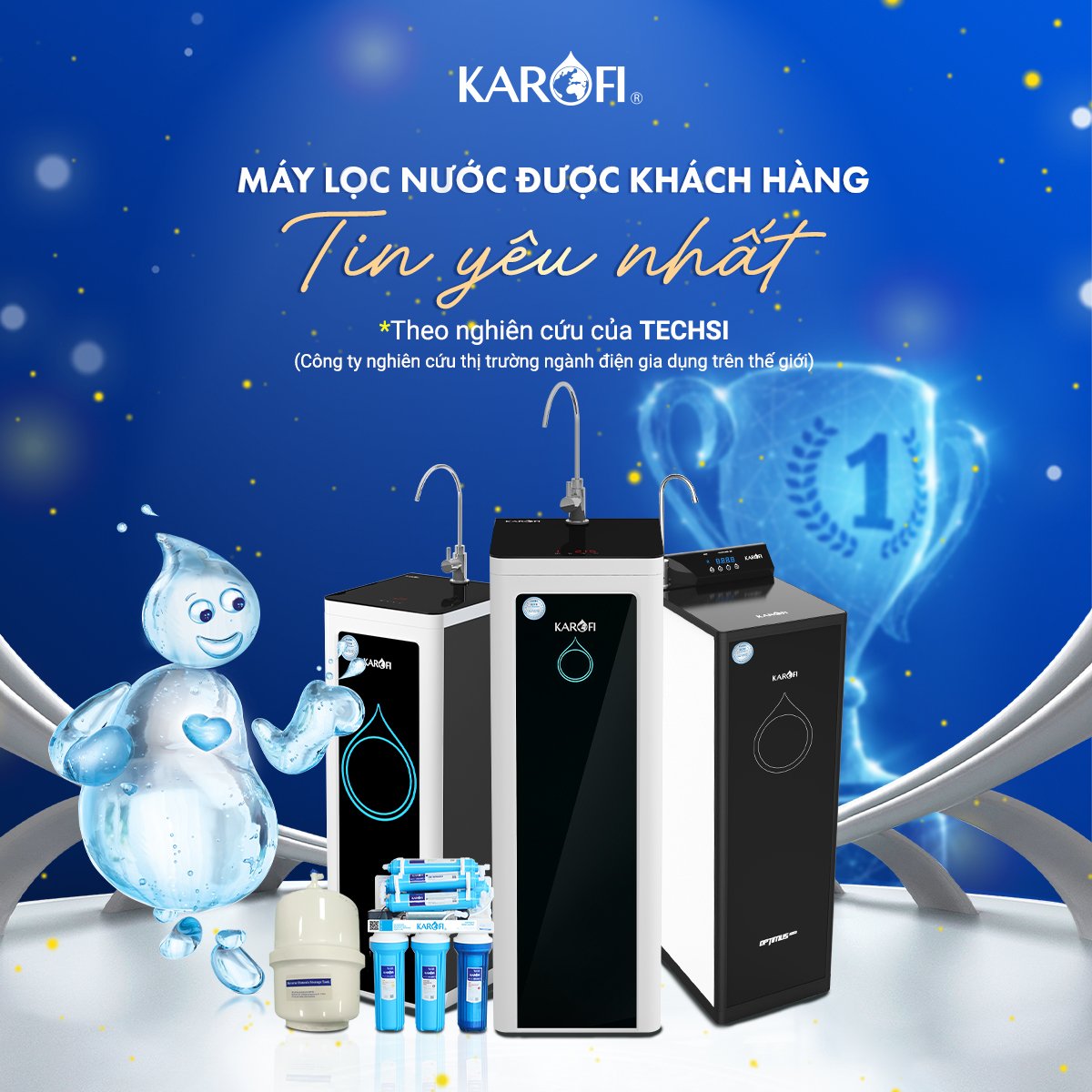 Máy lọc nước Karofi 8 lõi -Lựa chọn hoàn hảo đối với mọi gia đình