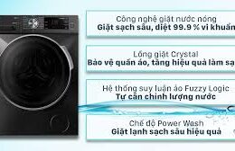 Đánh giá khả năng giặt sạch quần áo trên máy giặt Casper WF-95I140BGB
