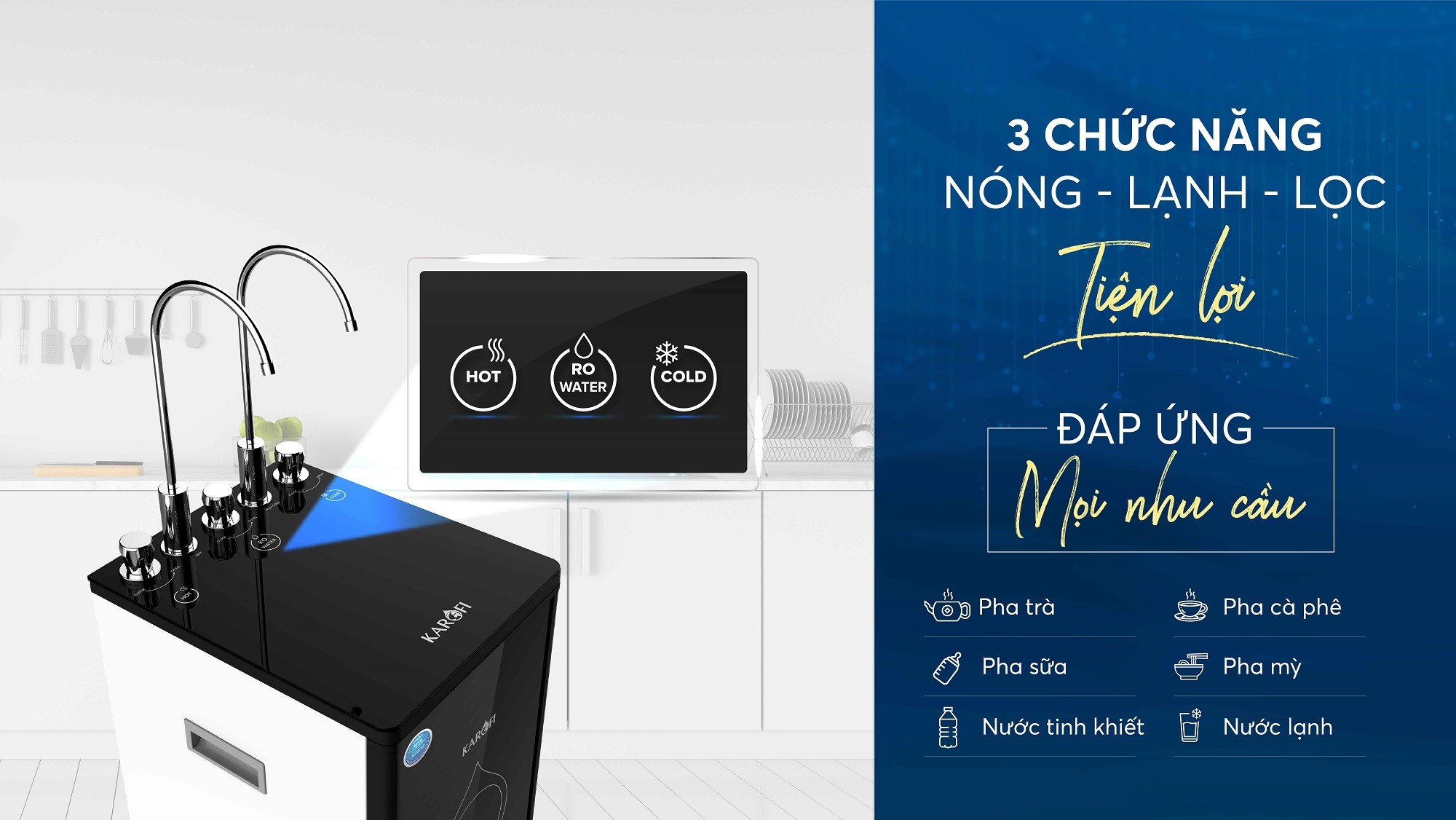 Máy lọc nước Karofi 8 lõi -Lựa chọn hoàn hảo đối với mọi gia đình