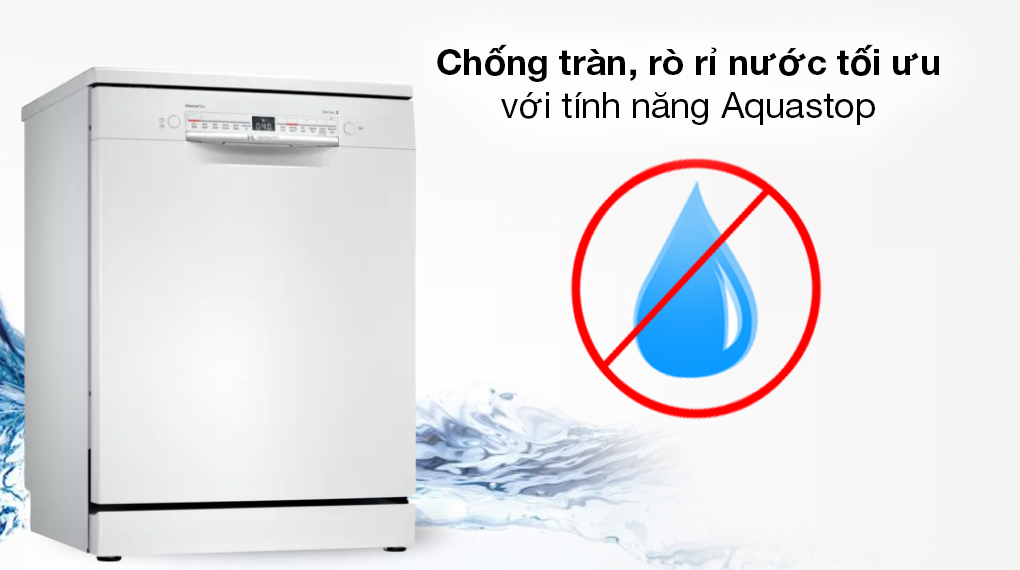 Máy rửa bát Bosch SMS6ZW00E serie 6 đầy đủ công nghệ, hoạt động siêu mạnh mẽ