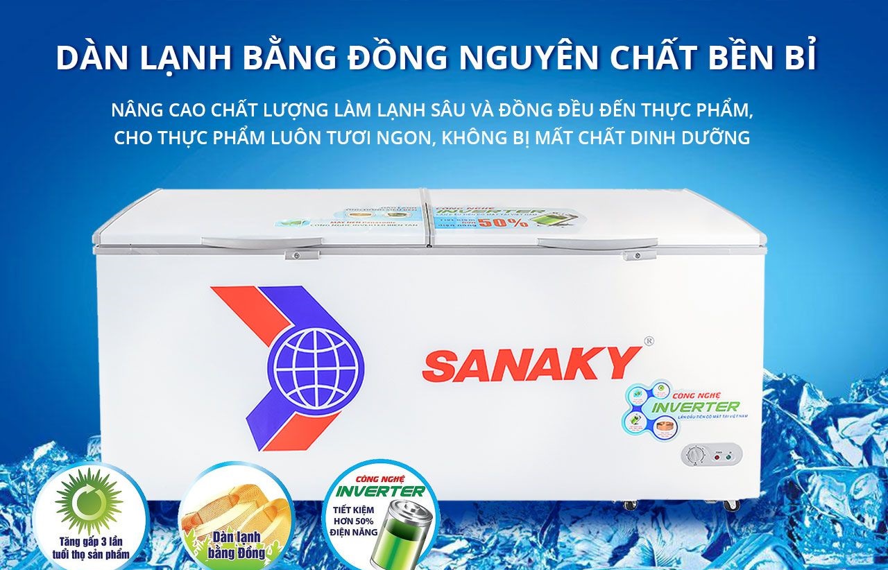 Những lý do nên sắm tủ đông Sanaky VH-8699HY3 cho mùa hè 2024
