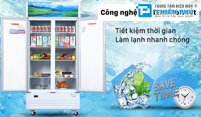 Tủ mát Sanaky 400 lít VH-6009HP- thiết bị cao cấp nhất bảo quản thực phẩm 