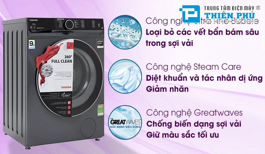 Chiếc máy giặt Toshiba 10.5kg TW-BK115G4V(SS) có gì đặc biệt?