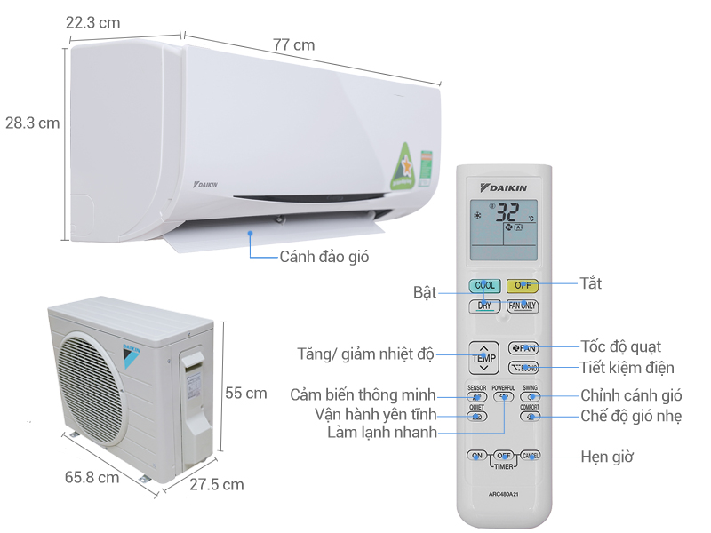 Khám phá công nghệ trên điều hòa Đaikin FTKB50WAVMV? Và cách sử dụng sản phẩm? 

