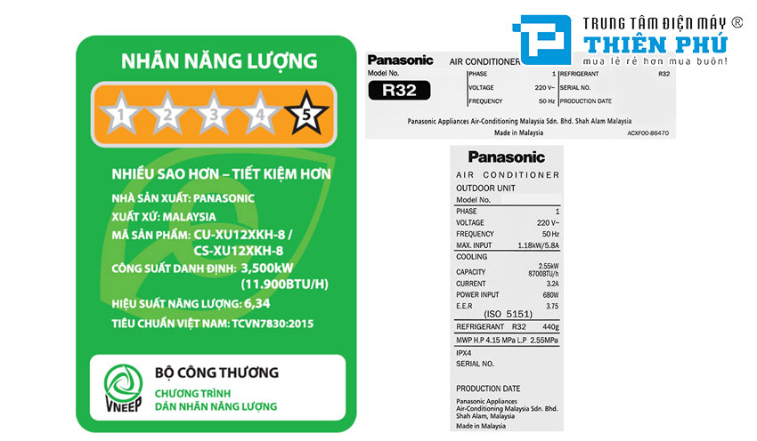 Điều hòa Panasonic CU/CS-XU12XKH-8 dùng có tốn điện không?