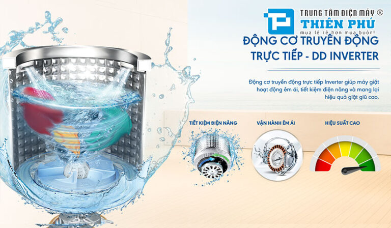 Máy giặt Aqua inverter AQW-DR130UGT.PS lựa chọn thông minh cho gia đình hiện đại