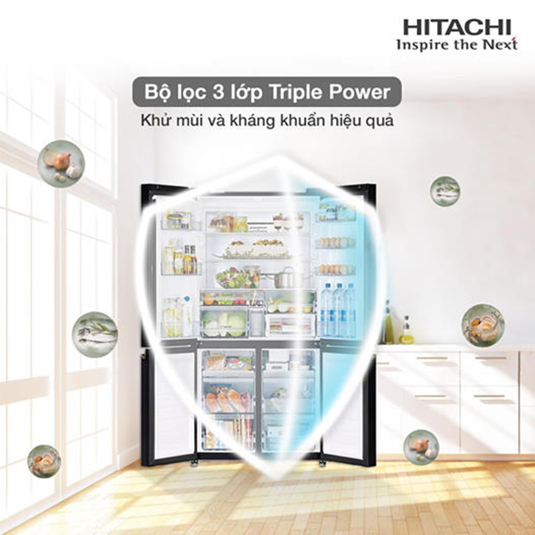 Điểm qua một số tính năng nổi bật ở tủ lạnh Hitachi 569l R-WB640VGV0(GBK)