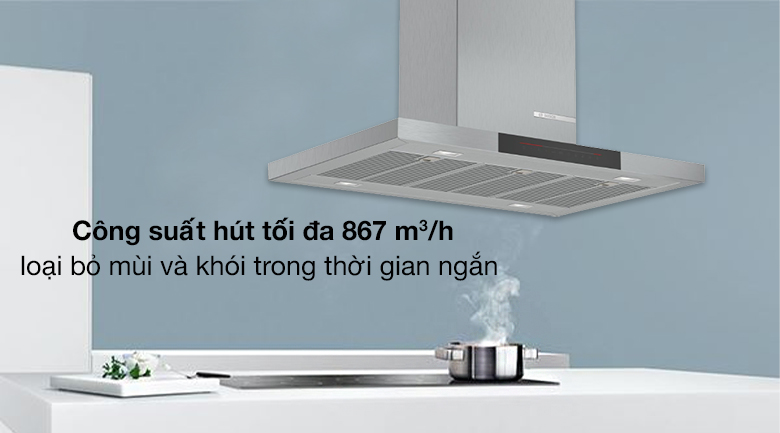Máy Hút Mùi Đảo Bosch DIB98JQ50B 90 Cm Serie 6, phù hợp với bếp Việt -  Thienphu
