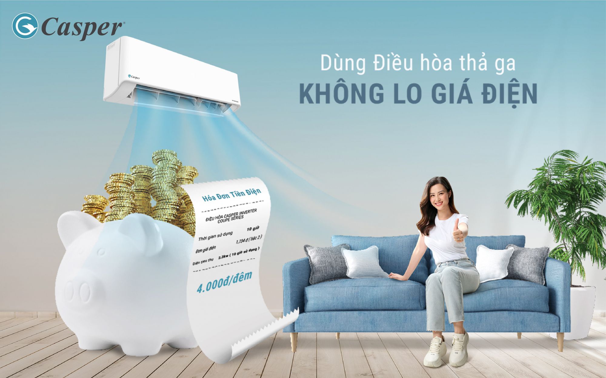 5 ưu điểm nổi bật đáng chú ý nhất trên điều hòa Casper GC-12IS33