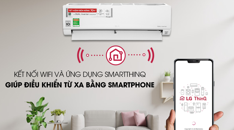 Điều Hòa LG 12000Btu 1 Chiều Inverter V13API1 giải pháp làm mát hoàn hảo?
