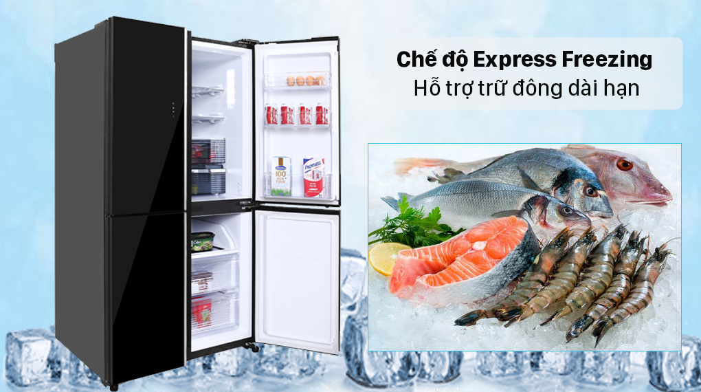 Phòng bếp, bạn nên sắm ngay mẫu tủ lạnh Sharp 4 cánh SJ-FXP600VG-BK