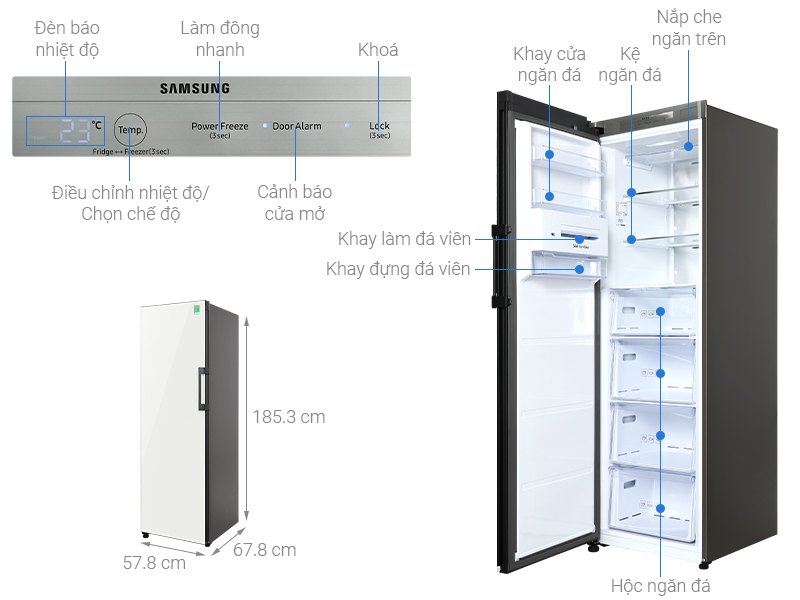 Thiết kế đẳng cấp cùng nhiều công nghệ hiện đại - Tủ lạnh Samsung RZ32T744535/SV
