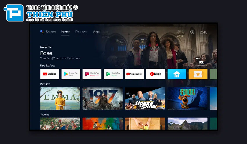 Android Tivi TCL 4K QLED 55 Inch 55Q726