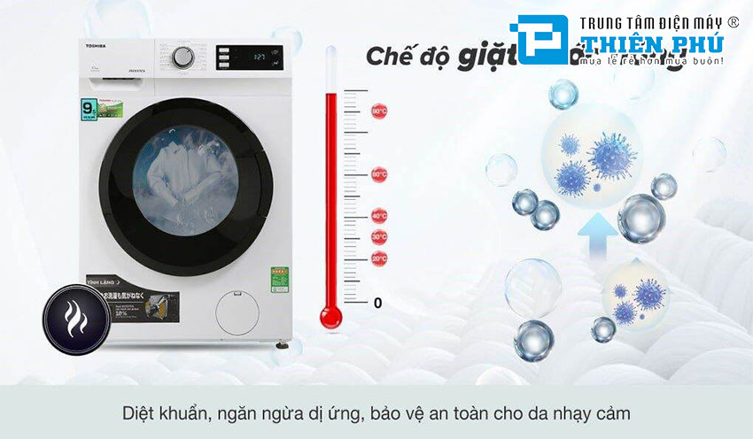 Khám phá chiếc máy giặt Toshiba 9.5kg TW-BK105S2V(WS) có gì nổi bật?