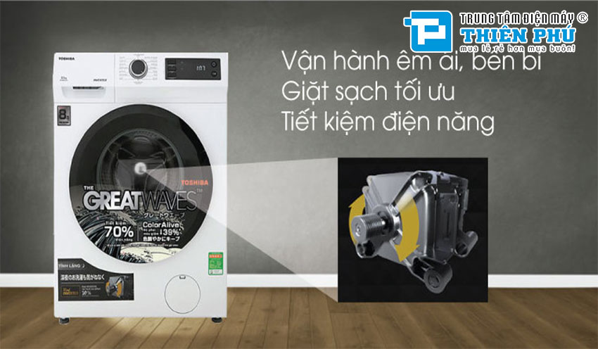 Khám phá chiếc máy giặt Toshiba 9.5kg TW-BK105S2V(WS) có gì nổi bật?