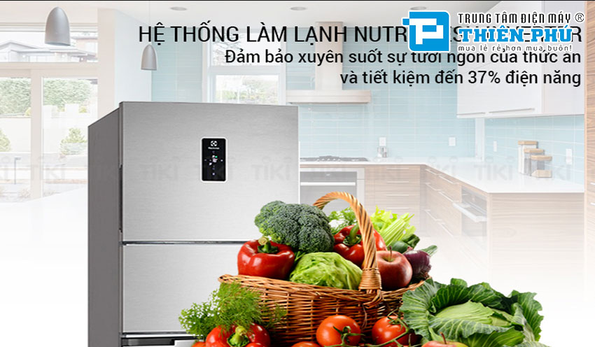 Tủ lạnh Electrolux EME3700H-A nổi bật với ngăn chuyển đổi đa năng 