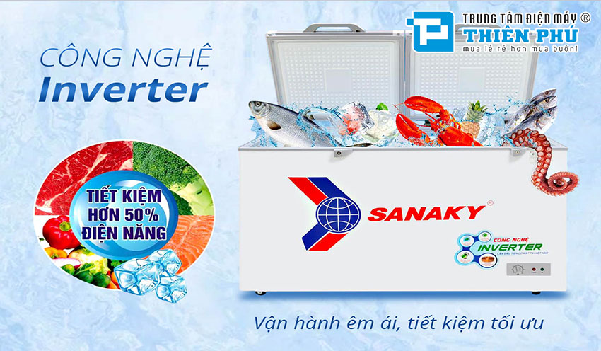 Tủ đông Sanaky 400 lít giá rẻ bán chạy nhất thị trường hiện nay 