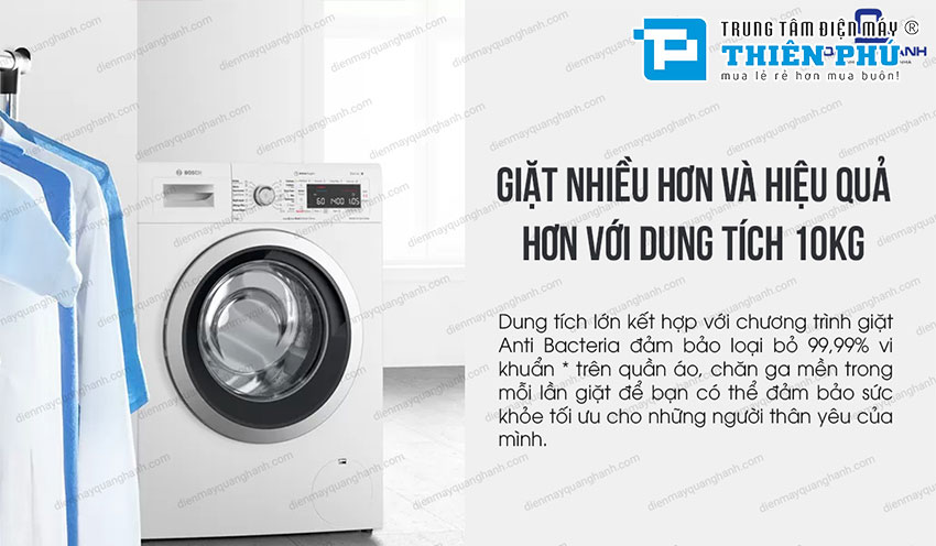 5 lý do nên chọn mua máy giặt Bosch 10kg WGG254A0SG mà người dùng cần biết