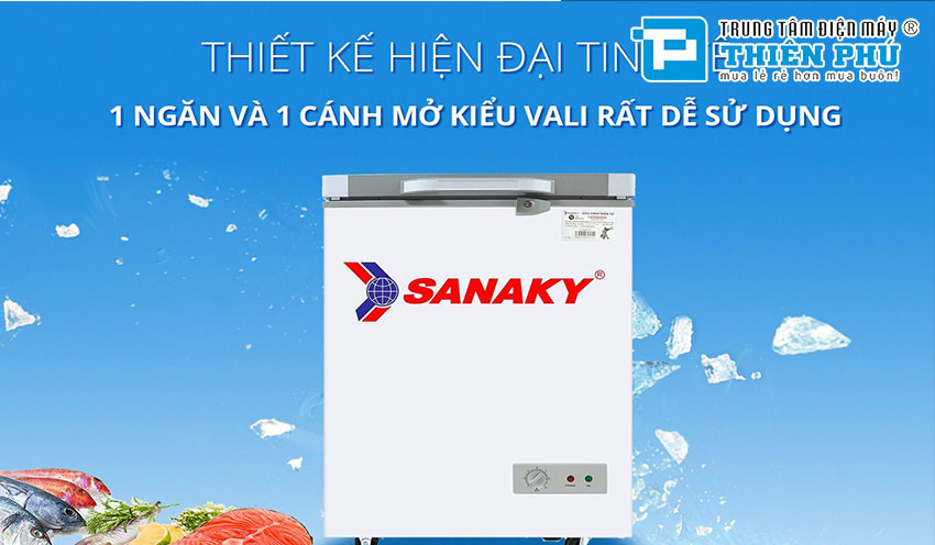 Những mẫu tủ đông Sanaky 1 ngăn cao cấp được người dùng yêu thích nhất