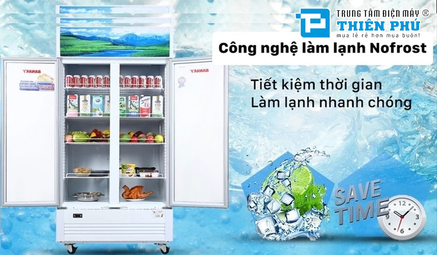 Có nên chọn mua tủ mát Sanaky 2 cánh Inverter cho gia đình không?