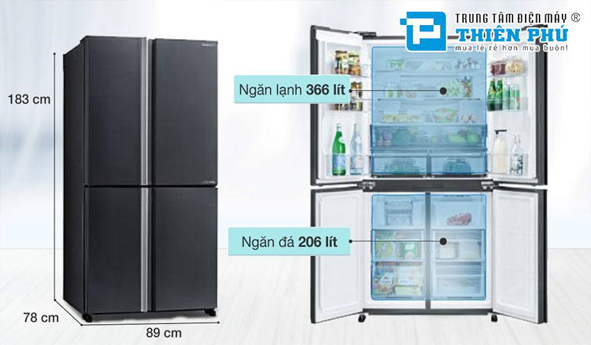 Công nghệ làm lạnh Hybrid Cooling trên tủ lạnh Sharp SJ-FX640V-SL