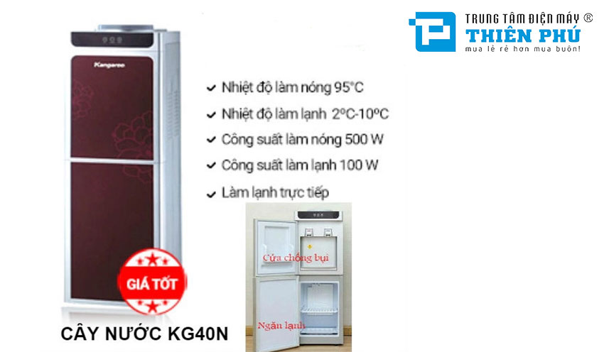 Những tính năng nổi bật nhất của cây nước nóng lạnh Kangaroo KG40N