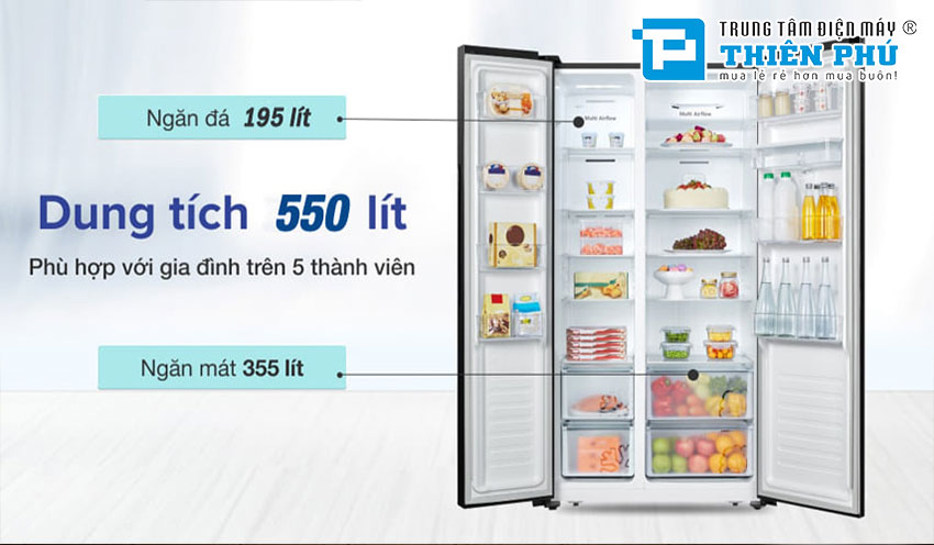 Tủ lạnh Casper RS-570VBW- Giải quyết mọi vấn đề về thực phẩm 