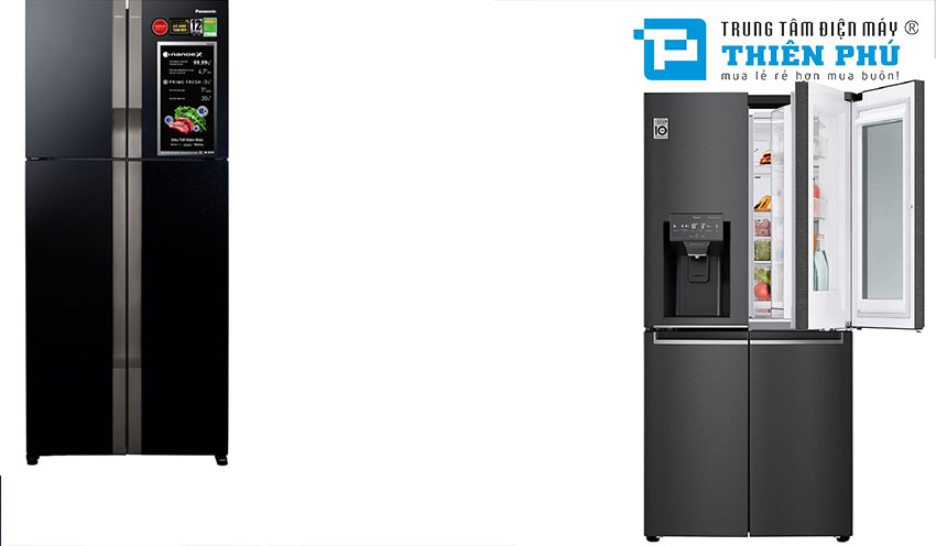 So sánh tủ lạnh LG GR-X22MB và Panasonic NR-DZ601YGKV. Loại nào tốt và nên mua?