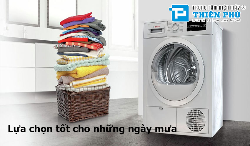 Máy sấy Bosch Serie 6 WQG24200SG sự lựa chọn tốt nhất cho những ngày mưa gió 