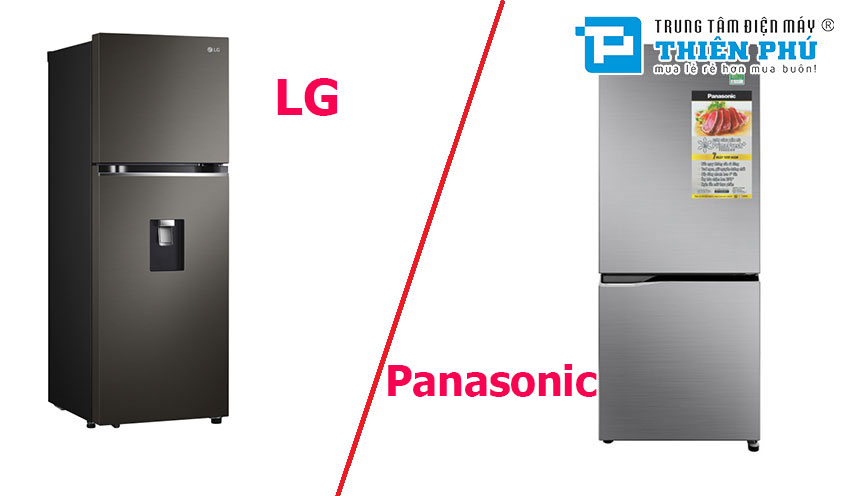 So sánh tủ lạnh LG Inverter GN-D312BL và Panasonic NR-BV360QSVN 