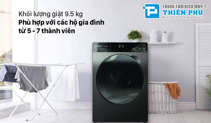 Máy giặt Sharp ES-FK954SV-G - Lựa chọn hoàn hảo cho gia đình 