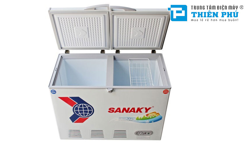 Bảo quản thực phẩm tốt hơn nhờ tủ đông Sanaky 2 ngăn VH-4099W1 