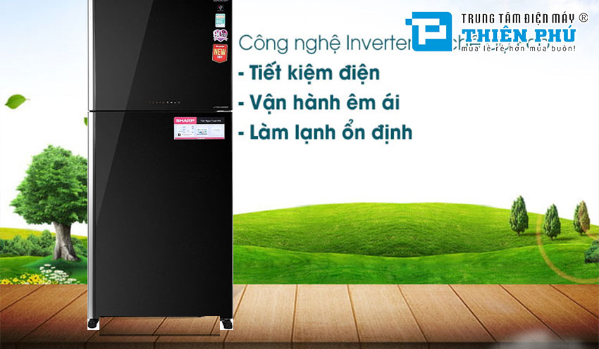 Bật mí những tính năng ưu việt trên tủ lạnh Sharp Inverter SJ-XP570PG-BK