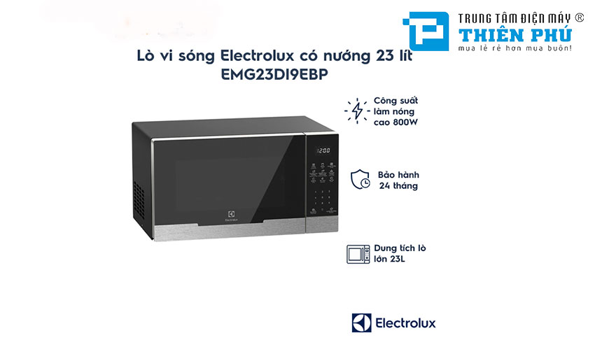 Ngoài chức năng hâm nóng lò vi sóng Electrolux EMG23DI9EBP còn làm được những gì? 
