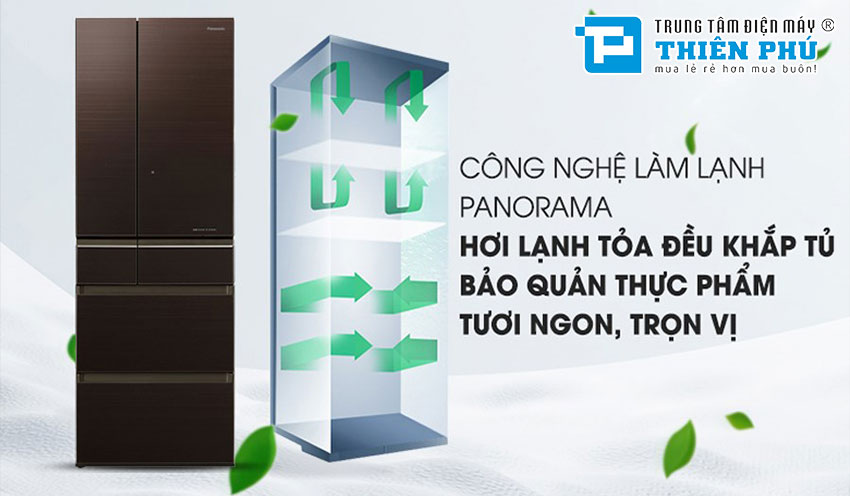 Tủ lạnh Panasonic NR-F503GT-T2 không chỉ nổi bật về thiết kế mà còn về chức năng