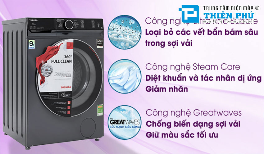 Những tiêu chí khiến bạn chọn mua máy giặt Toshiba TW-BK115G4V(SS) 