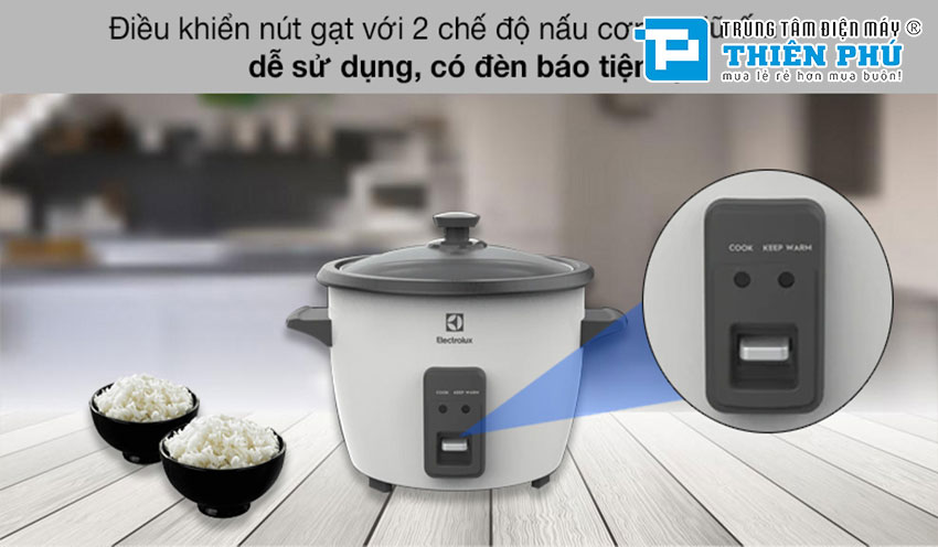 Nồi Cơm Điện Electrolux E2RC1-320W 1.8 Lít