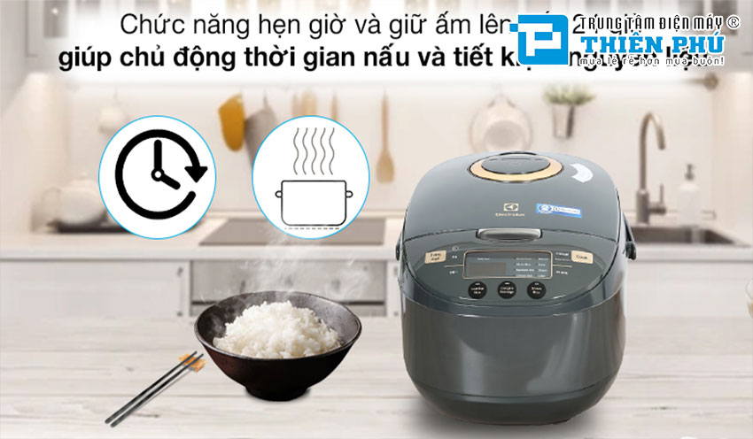 Nồi Cơm Điện Electrolux E7RC1-650K 1.8 Lít