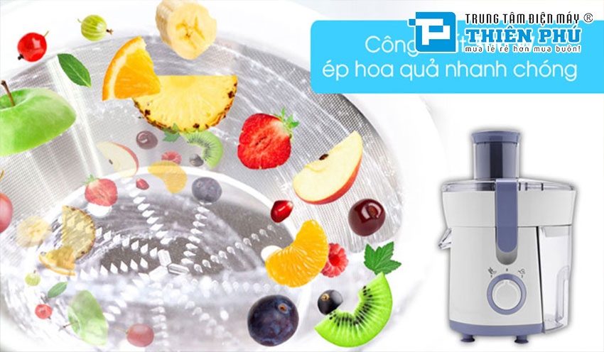 Máy Xay Ép Hoa Quả Philips HR1811/71 0,5L