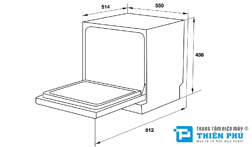 Máy Rửa Bát Hafele HDW-T50B 6 Bộ