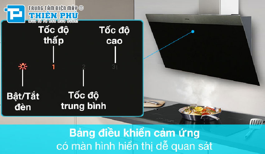 Máy hút mùi Hafele HH-WVG90C: Giải pháp hiện đại cho bếp sạch thơm