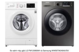 So sánh máy giặt cửa trước LG FM1209S6W và Samsung WW95TA046AX/SV: Mua loại nào thì tốt?
