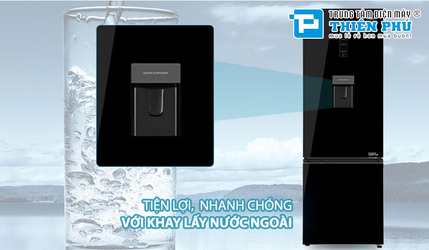 Tủ Lạnh Aqua Inverter AQR-B379MA(WGB) 324 Lít