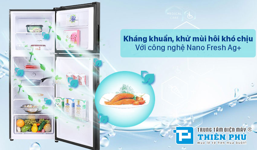 Tủ Lạnh Aqua Inverter AQR-T259FA(FB) 245 Lít