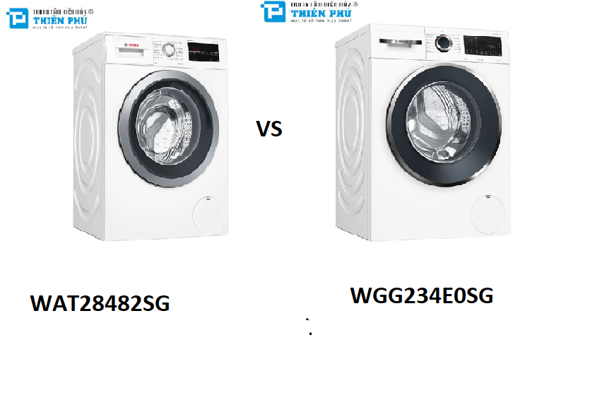 So sánh máy giặt Bosch WAT28482SG và Bosch WGG234E0SG - Nên chọn máy giặt nào cho gia đình 3 - 4 người?